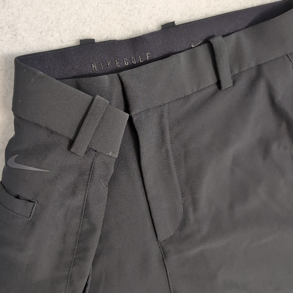Nike Flex Golf Shorts‎ Elastic Grip Waist Mens 34x10" Stretch Dri Fit Black